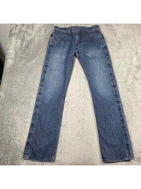 Vintage Levis 514 Jeans Mens 32X36 Blue Flap Pocket Straight Grunge Skater Y2K